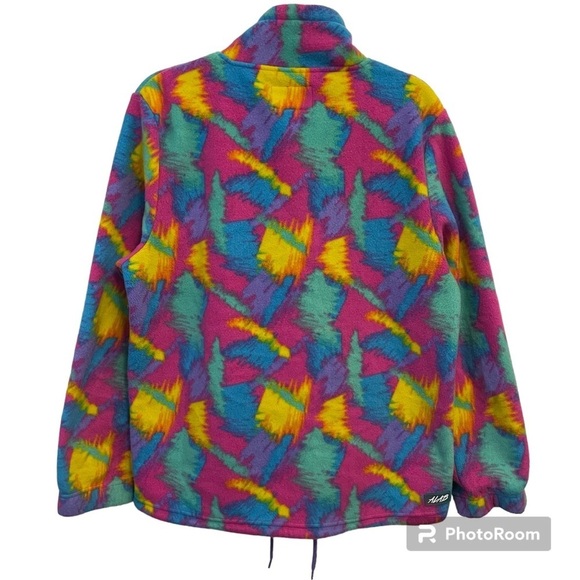 Zumiez Alab Retro Colorful Neon Arcade Carpet
Half Zip Up Collar Fleece Jacket - Picture 10 of 11